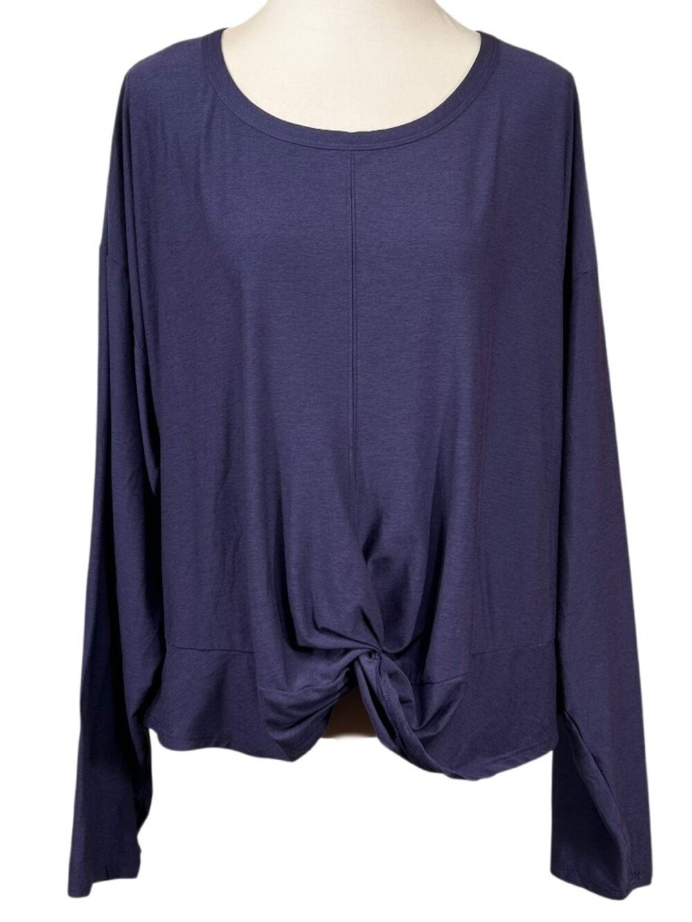 Old Navy Active Cloud 94 Soft Purple Twist Front Stretch Top Size 3X